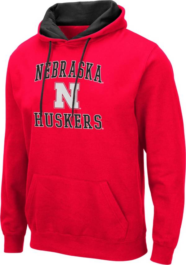 Colosseum Men's Nebraska Cornhuskers Scarlet Pullover Hoodie