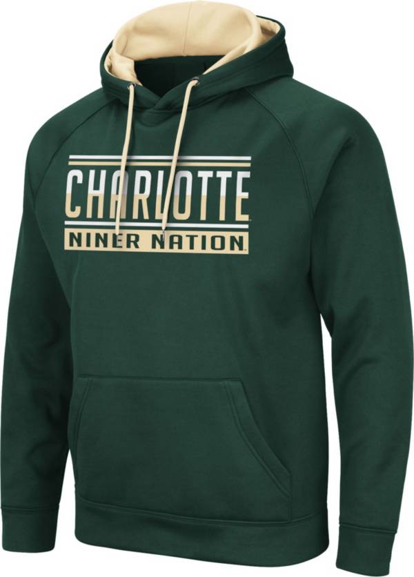Colosseum Men's Charlotte 49ers Green Pullover Hoodie product image