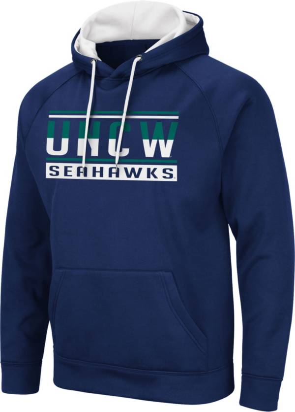 Colosseum Men's UNC-Wilmington  Seahawks Teal Pullover Hoodie product image