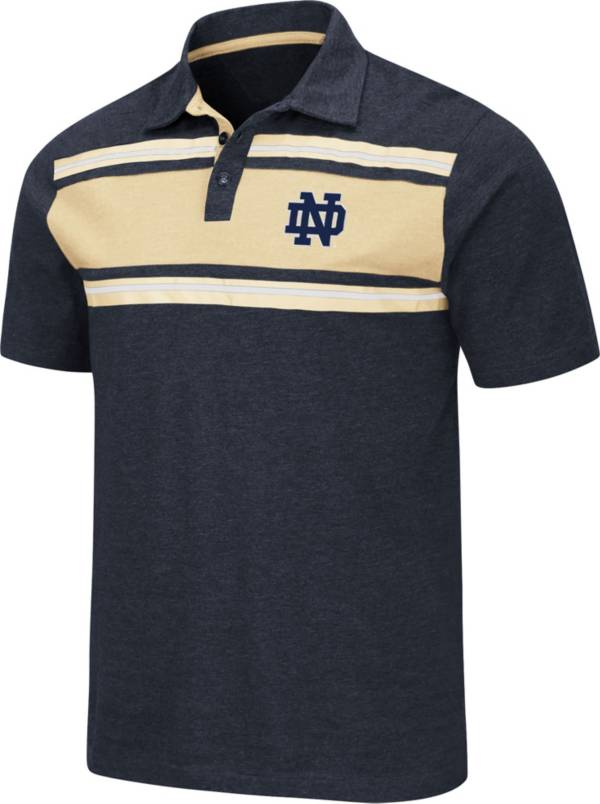 Colosseum Men's Notre Dame Fighting Irish Navy Doppelganger Polo