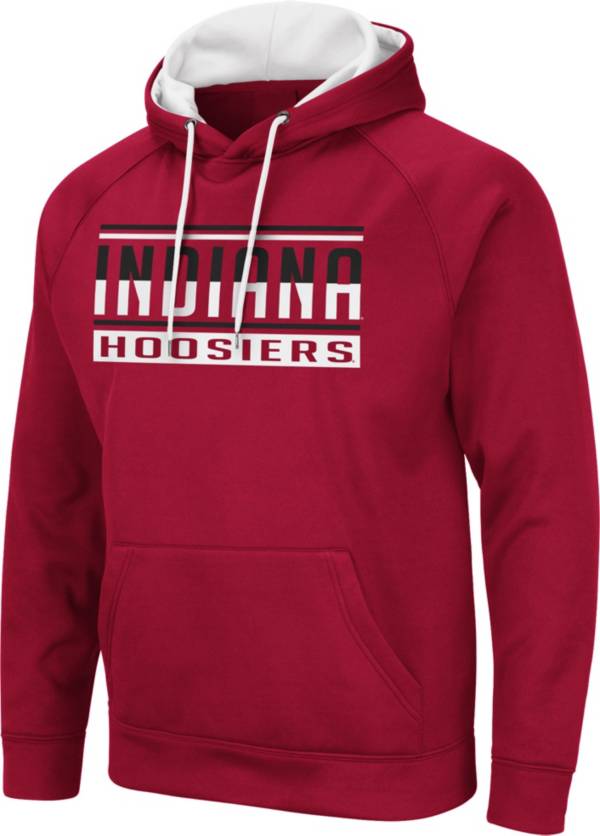 Colosseum Men's Indiana Hoosiers Crimson Pullover Hoodie