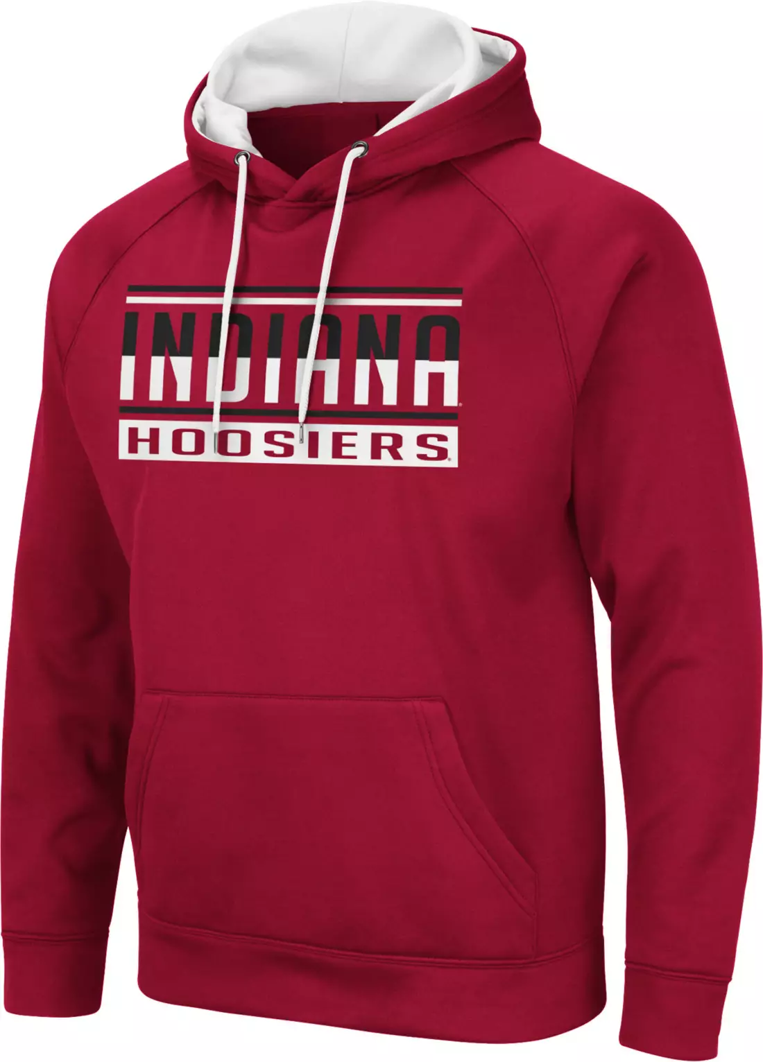 Colosseum Men’s Indiana Hoosiers Crimson Pullover Hoodie is on sale for $9.07