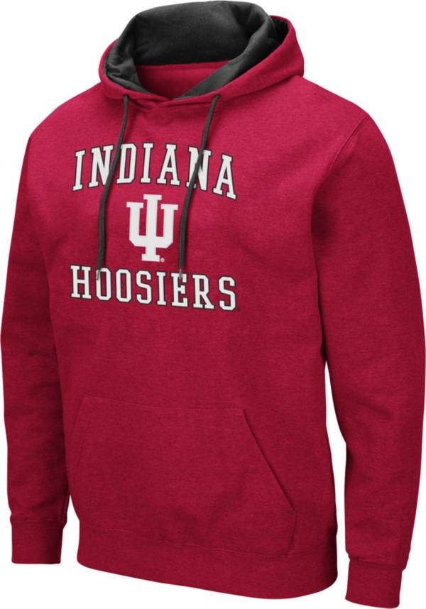 Colosseum Men's Indiana Hoosiers Crimson Pullover Hoodie
