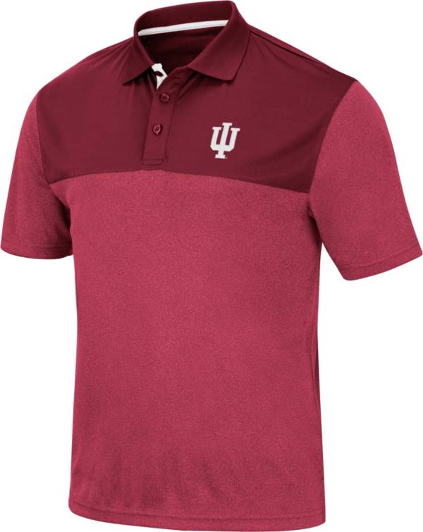 Colosseum Men's Indiana Hoosiers Crimson Links Polo