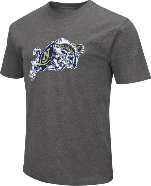 Colosseum Men's Navy Midshipmen Grey Dual Blend T-Shirt