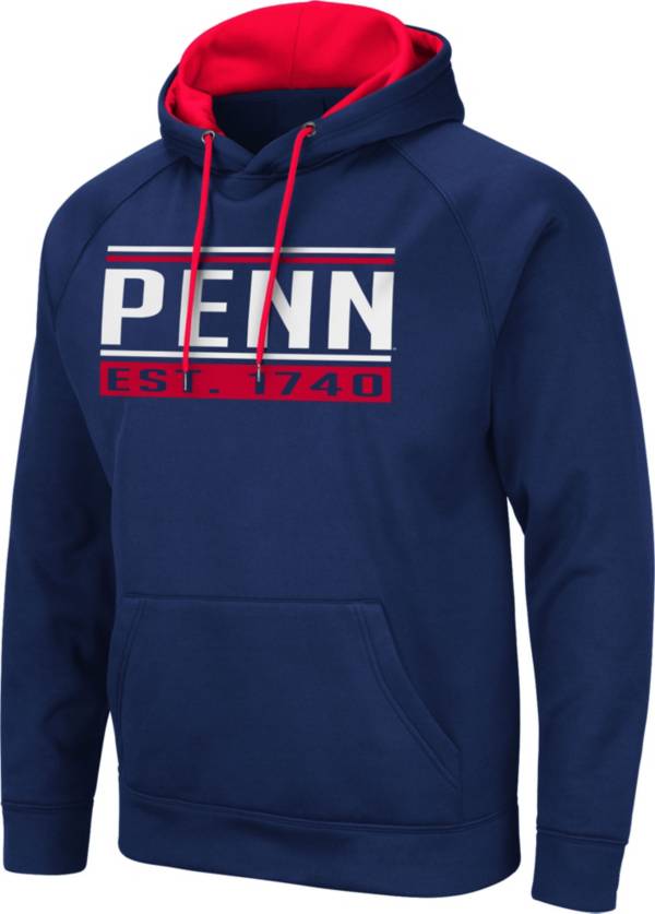 Colosseum Men's University of Pennsylvania Quakers Blue Pullover Hoodie