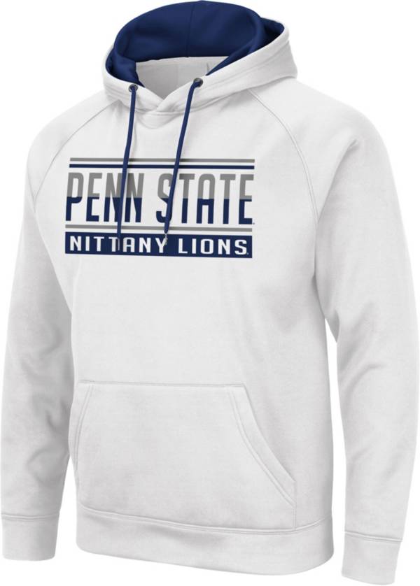 Colosseum Men's Penn State Nittany Lions White Pullover Hoodie