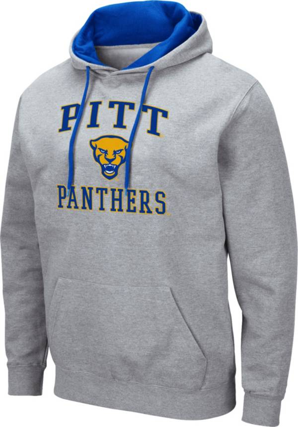 Colosseum Men's Pitt Panthers Grey Pullover Hoodie