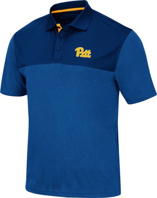 Colosseum Men's Pitt Panthers Blue Links Polo