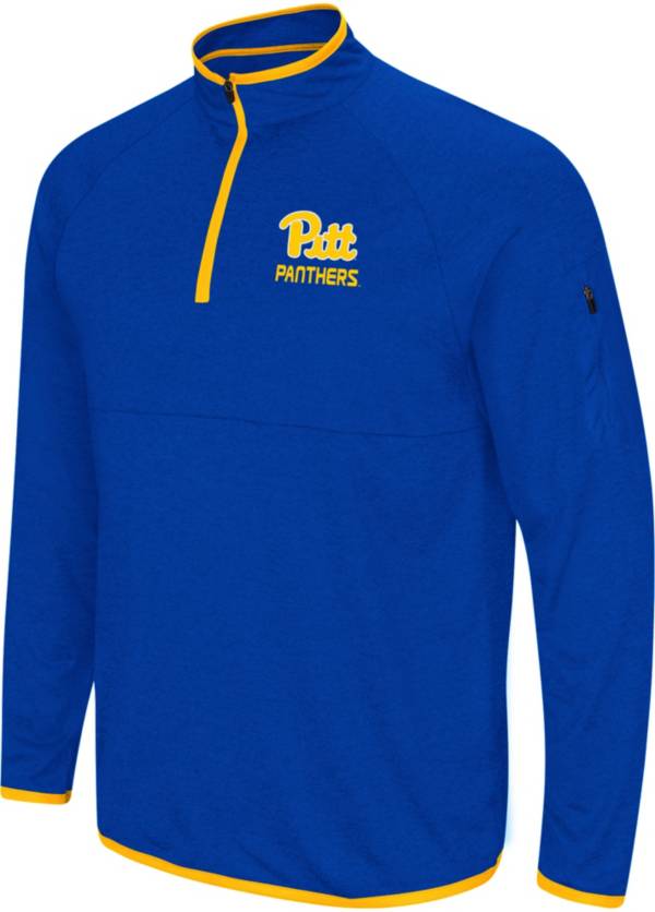 Colosseum Men's Pitt Panthers Blue Rival Quarter-Zip Shirt