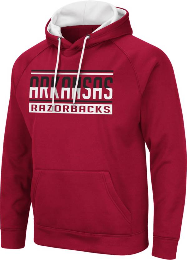 Colosseum Men's Arkansas Razorbacks Cardinal Pullover Hoodie