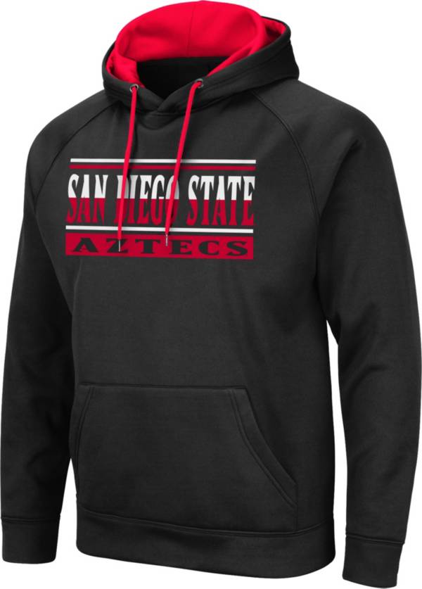 Colosseum Men's San Diego State Aztecs Pullover Black Hoodie