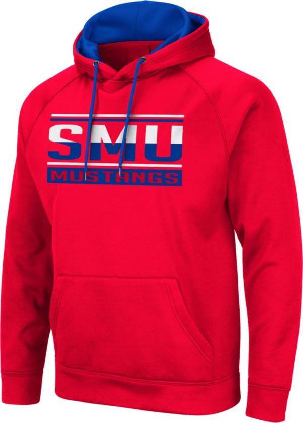 Colosseum Men's Southern Methodist Mustangs Red Pullover Hoodie