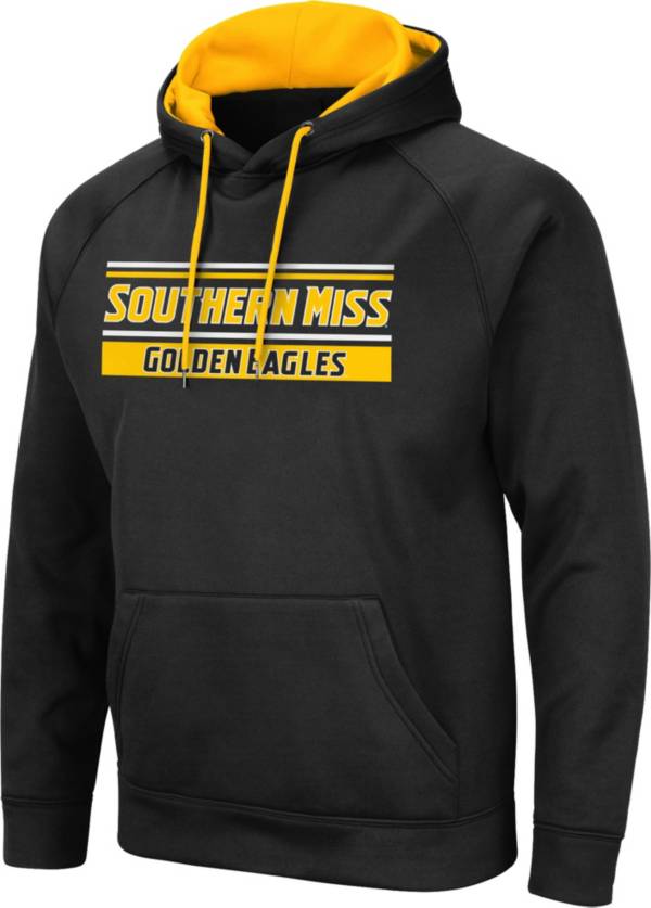 Colosseum Men's Southern Miss Golden Eagles Pullover Black Hoodie