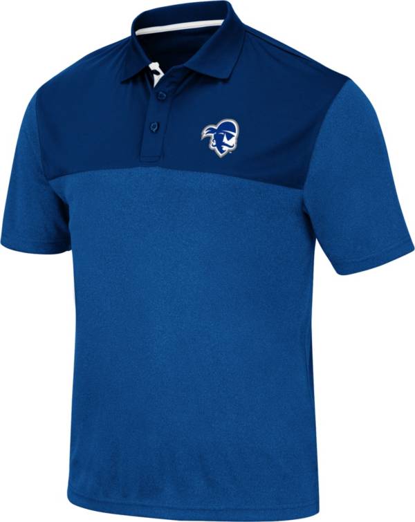 Colosseum Men's Seton Hall Seton Hall Pirates Blue Links Polo