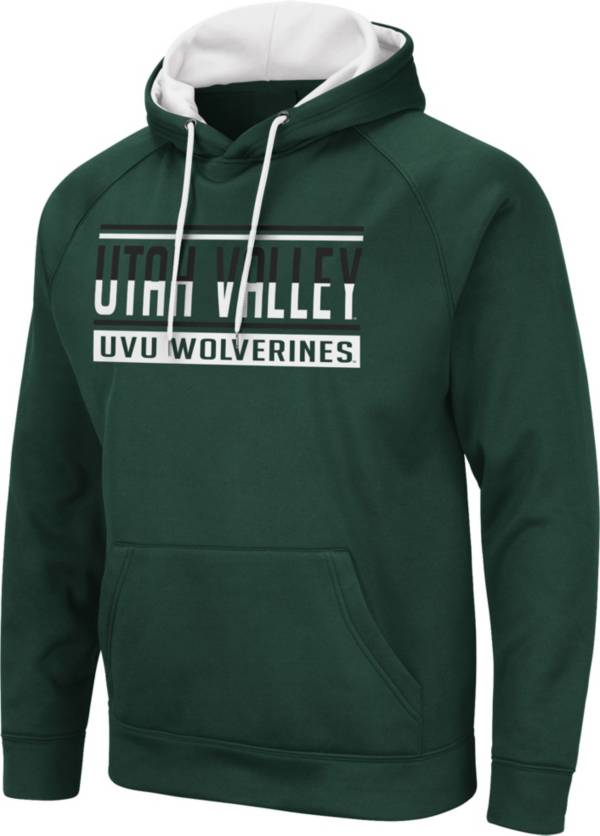 Colosseum Men's Utah Valley Wolverines Green Pullover Hoodie product image