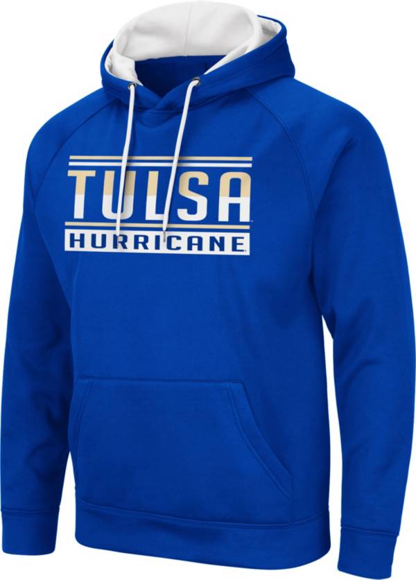 Colosseum Men's Tulsa Golden Hurricane Blue Pullover Hoodie