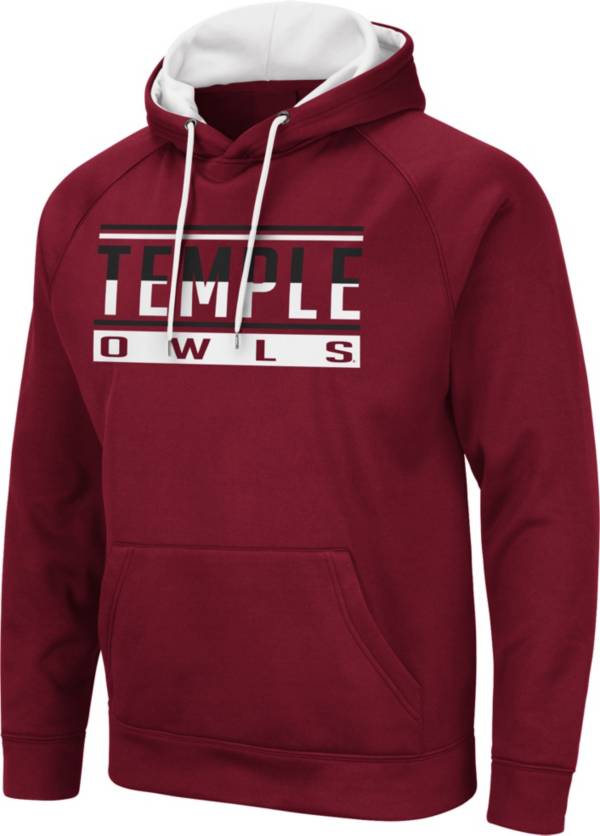 Colosseum Men's Temple Owls Cherry Pullover Hoodie