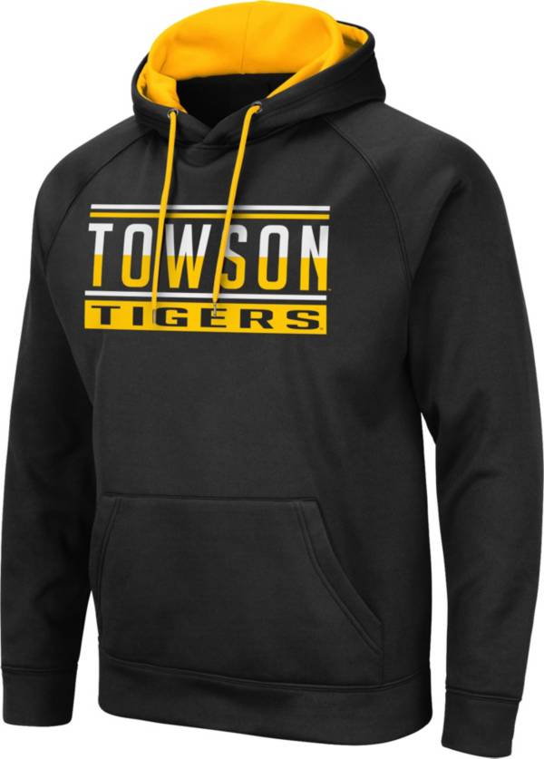Colosseum Men's Towson Tigers Pullover Black Hoodie product image