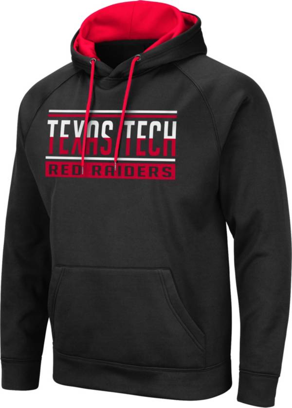 Colosseum Men's Texas Tech Red Raiders Pullover Black Hoodie