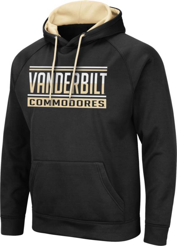 Colosseum Men's Vanderbilt Commodores Pullover Black Hoodie