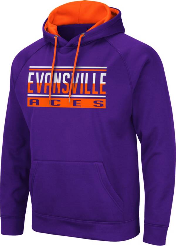 Colosseum Men's Evansville Purple Aces Purple Pullover Hoodie