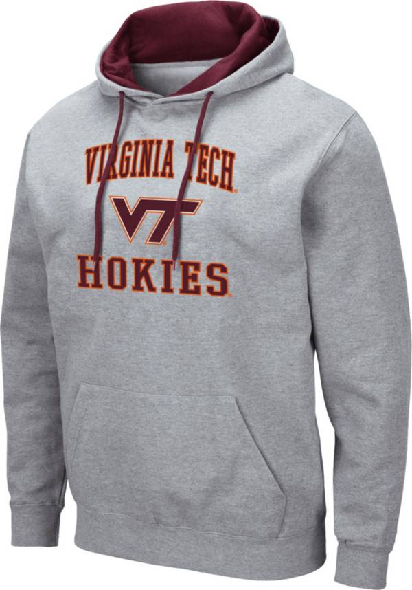 Colosseum Men's Virginia Tech Hokies Grey Pullover Hoodie