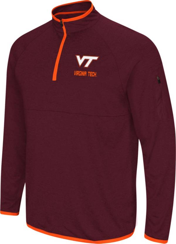 Colosseum Men's Virginia Tech Hokies Maroon Quarter-Zip Shirt product image
