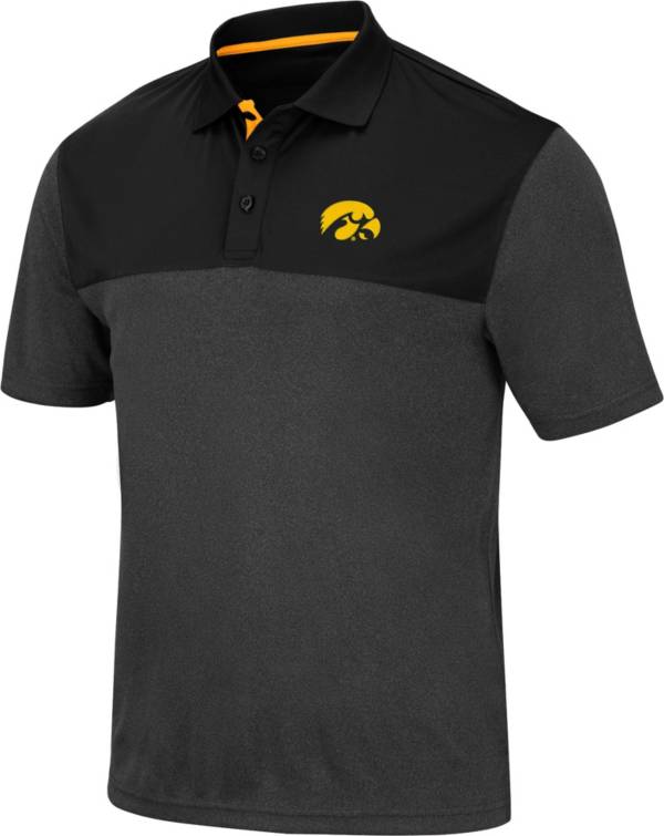 Colosseum Men's Iowa Hawkeyes Links Black Polo product image