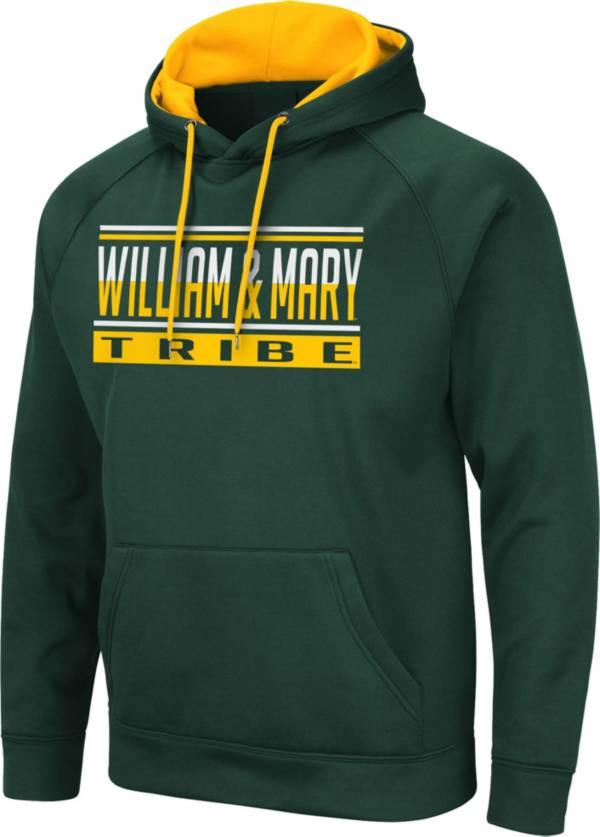 Colosseum Men's William & Mary Tribe Green Pullover Hoodie