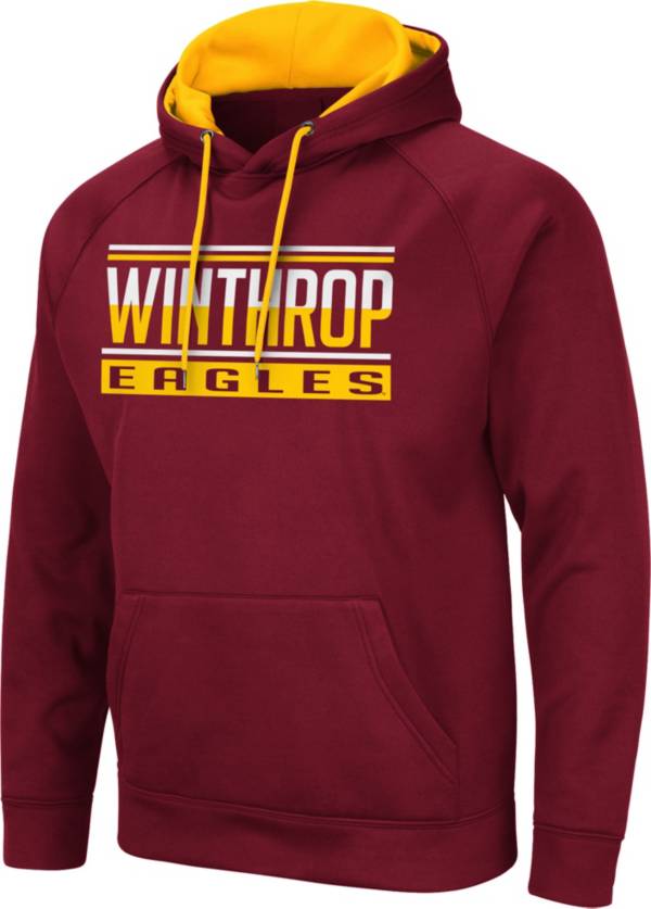 Colosseum Men's Winthrop Eagles Maroon Pullover Hoodie