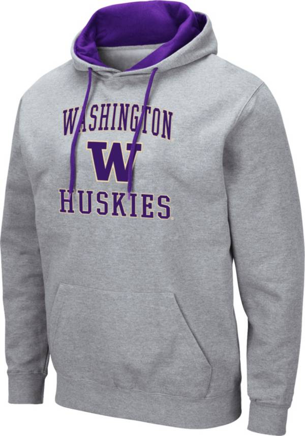 Colosseum Men's Washington Huskies Grey Pullover Hoodie