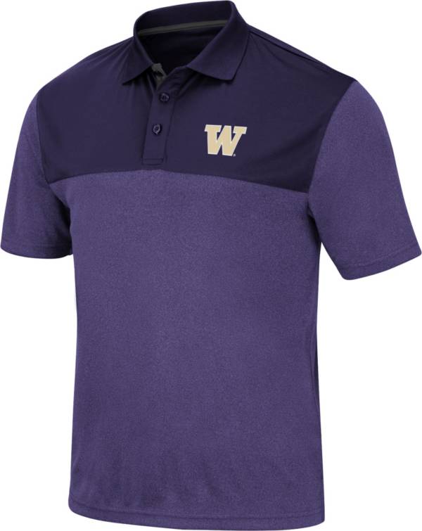 Colosseum Men's Washington Huskies Purple Links Polo product image