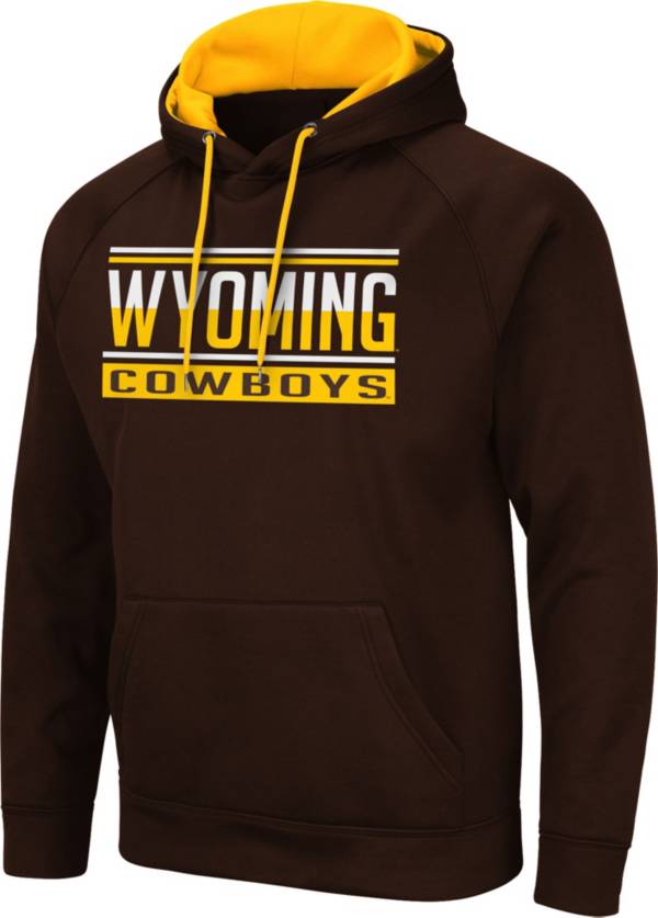 Colosseum Men's Wyoming Cowboys Brown Pullover Hoodie