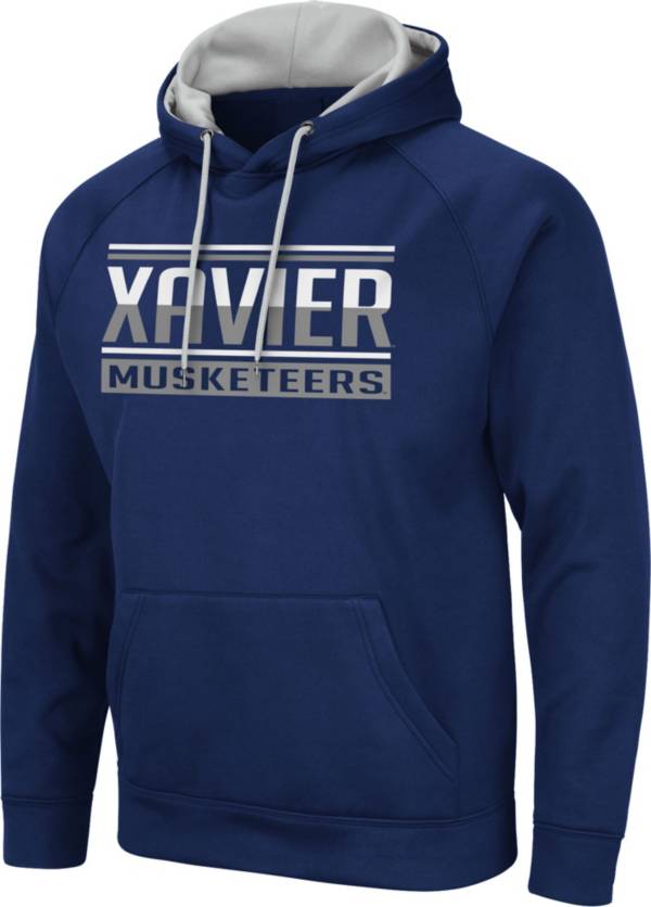 Colosseum Men's Xavier Musketeers Blue Pullover Hoodie