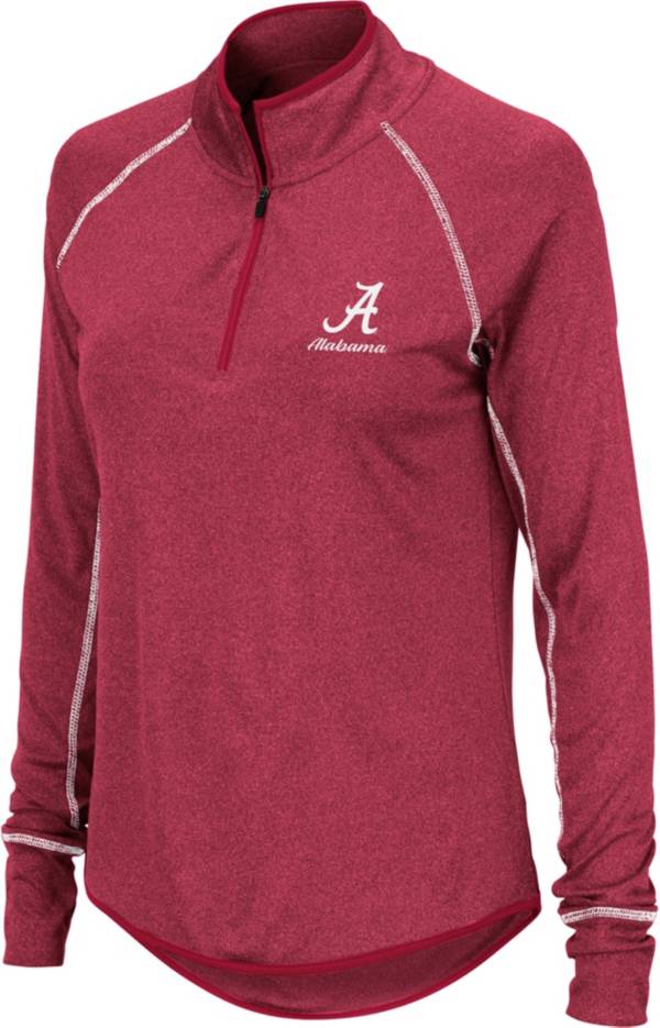 Colosseum Women's Alabama Crimson Tide Crimson Stingray Quarter-Zip Shirt