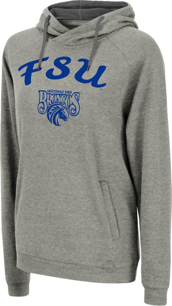 Colosseum Women's Fayetteville State Broncos Grey Pullover Hoodie