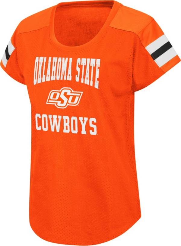 Colosseum Women's Oklahoma State Cowboys Orange Football Dolman T-Shirt