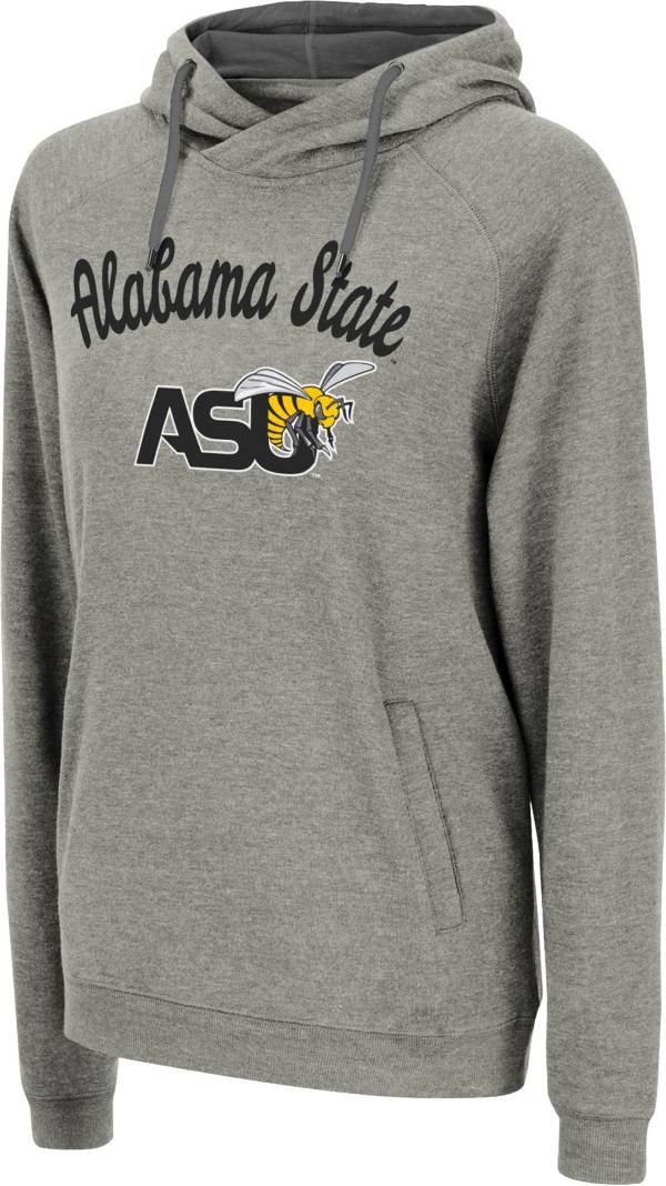 Colosseum Women's Alabama State Hornets Grey Pullover Hoodie