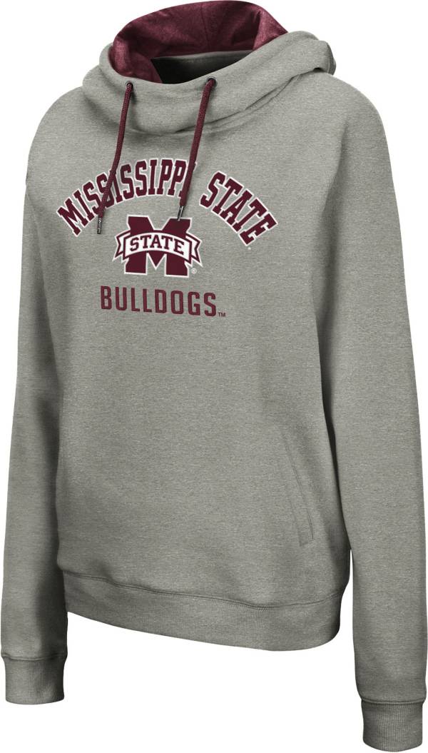 Colosseum Women's Mississippi State Bulldogs Grey Pullover Hoodie product image