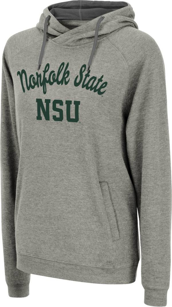 Colosseum Women's Norfolk State Spartans Grey Pullover Hoodie product image