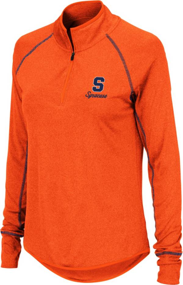 Colosseum Women's Syracuse Orange Orange Stingray Quarter-Zip Shirt