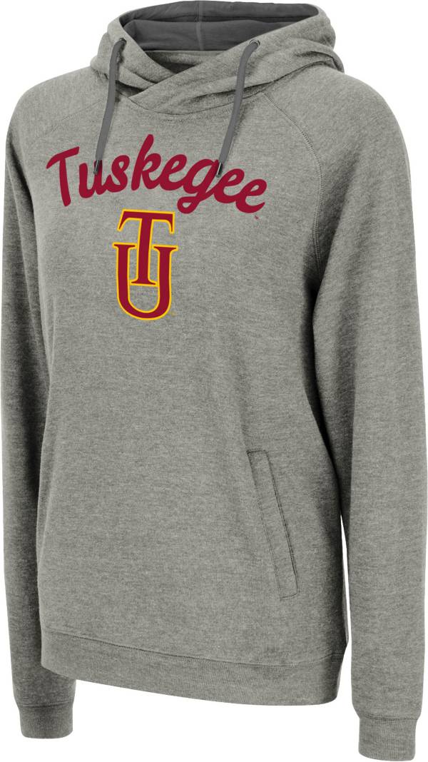 Colosseum Women's Tuskegee Golden Tigers Grey Pullover Hoodie