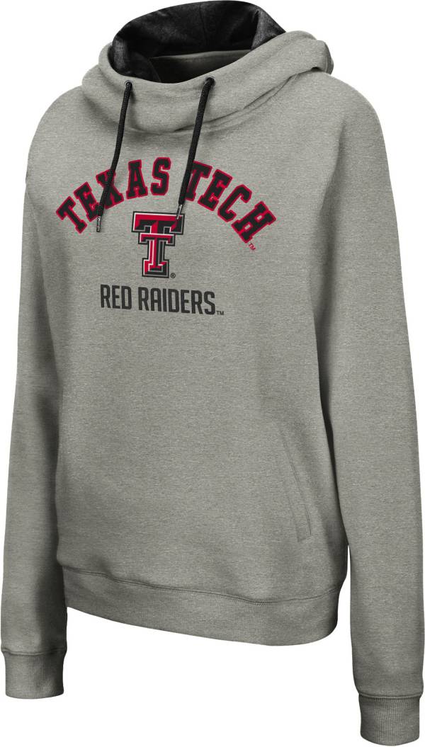 Colosseum Women's Texas Tech Red Raiders Grey Pullover Hoodie product image
