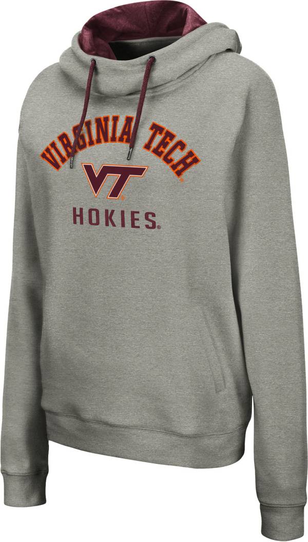 Colosseum Women's Virginia Tech Hokies Grey Pullover Hoodie