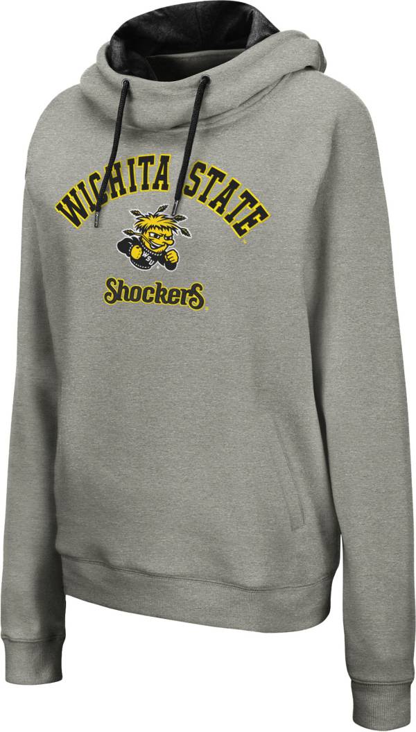 Colosseum Women's Wichita State Shockers Grey Pullover Hoodie