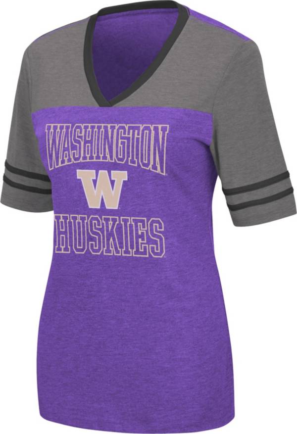 Colosseum Women's Washington Huskies Purple Cuba Libre V-Neck T-Shirt