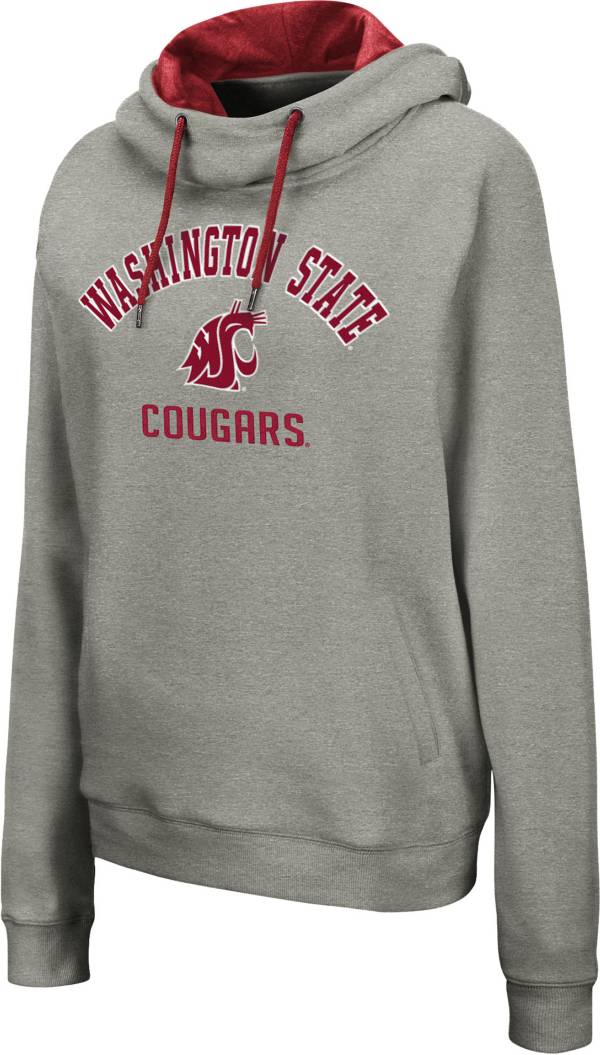 Colosseum Women's Washington State Cougars Grey Pullover Hoodie