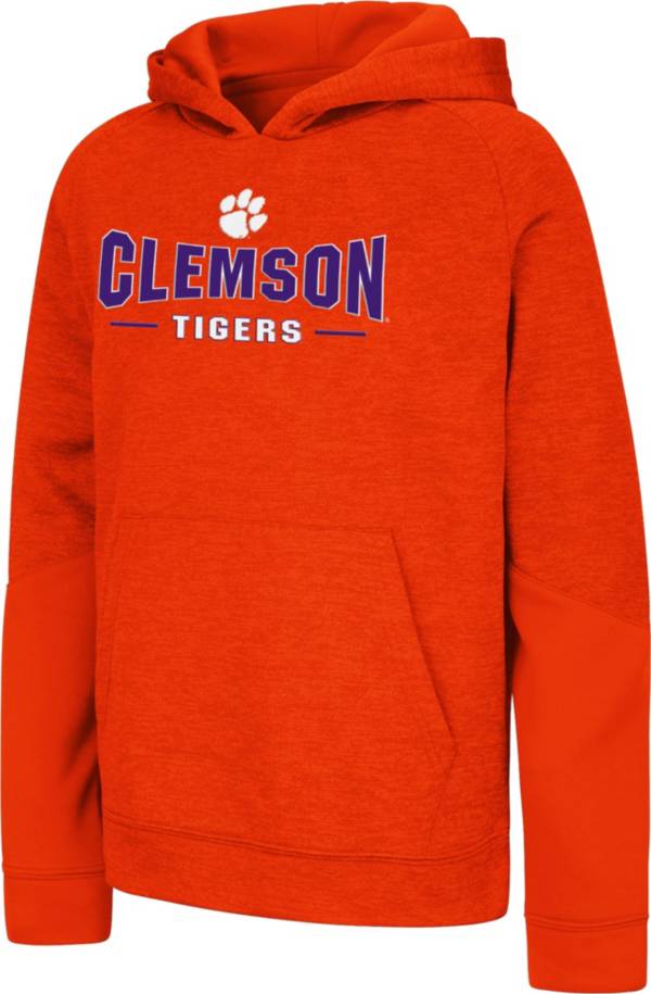 Colosseum Youth Clemson Tigers Orange Pods Pullover Fleece Hoodie