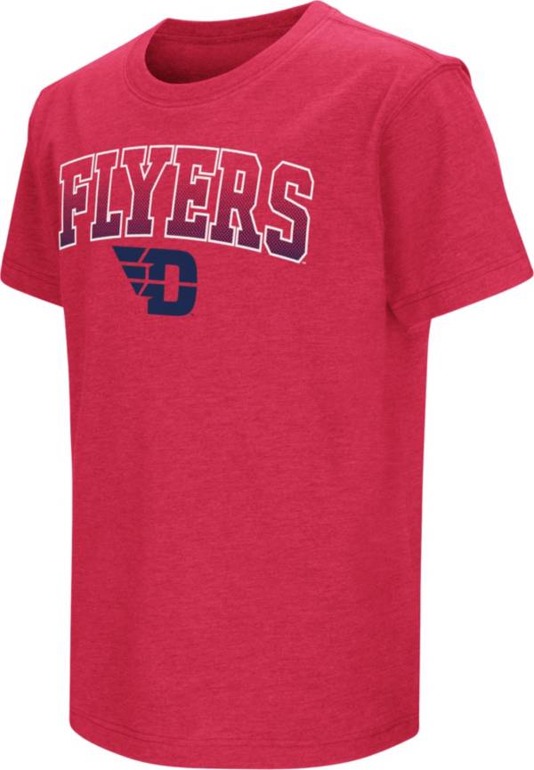 Colosseum Youth Dayton Flyers Grey Dual Blend T-Shirt